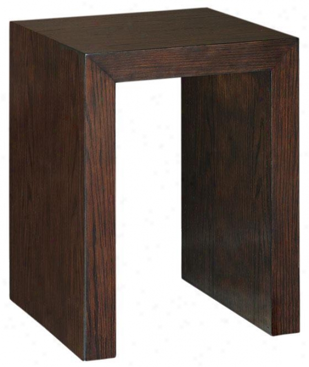 Trevor U-shaape Accent Table - U-shape, Brown