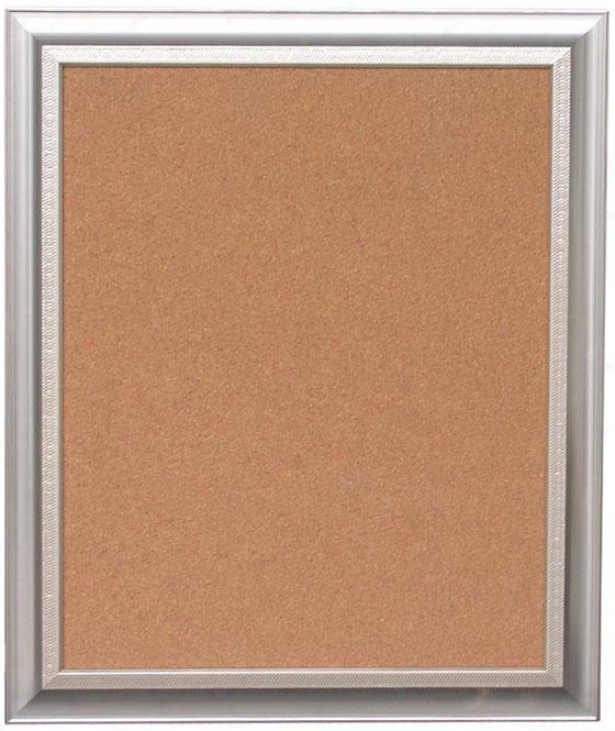 "trina Corkboard - 23.5""hx19.5""w, Silver"