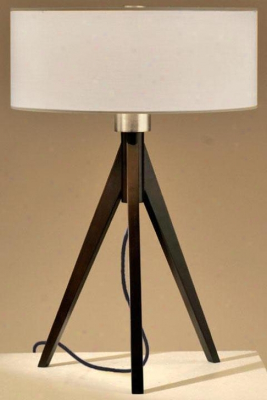 "tripod 22""h Table Lamp - 22""h, Dark Wood"