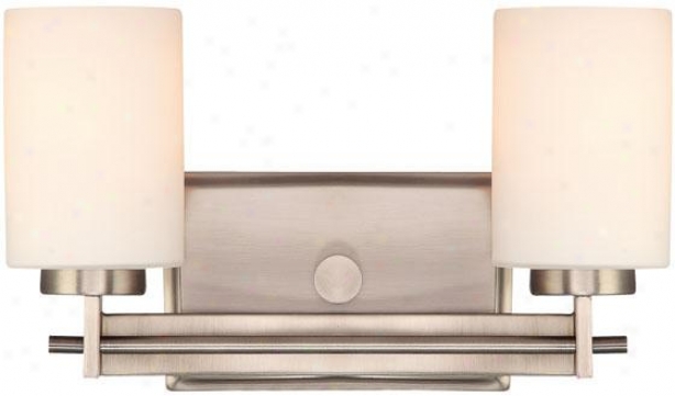 Truman Rectangular 2-light Vanity Light - 2-light/rctngl, Nickel