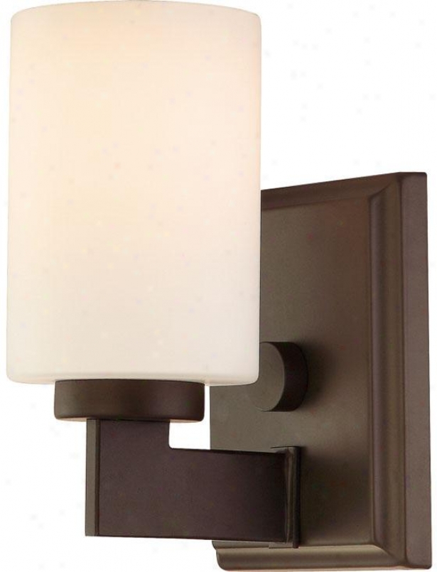 Truman Square Bath Scconce - 1-light/squarr, Western Bronze