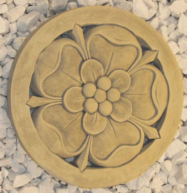 Tudor Rose Stepstone - 1hx11.75wx11.75, Bronzs