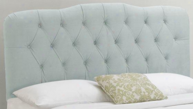 Tufted Princess Headboard - Queen, Velvet Pool