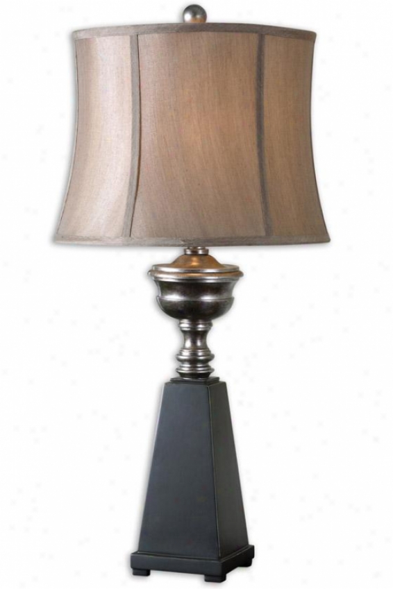 "tula Table Lamp - 33""h, Antiqued Silver"