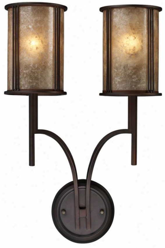 "turlkngton Sconce - 22""hx14""w, Bronze Bronae"