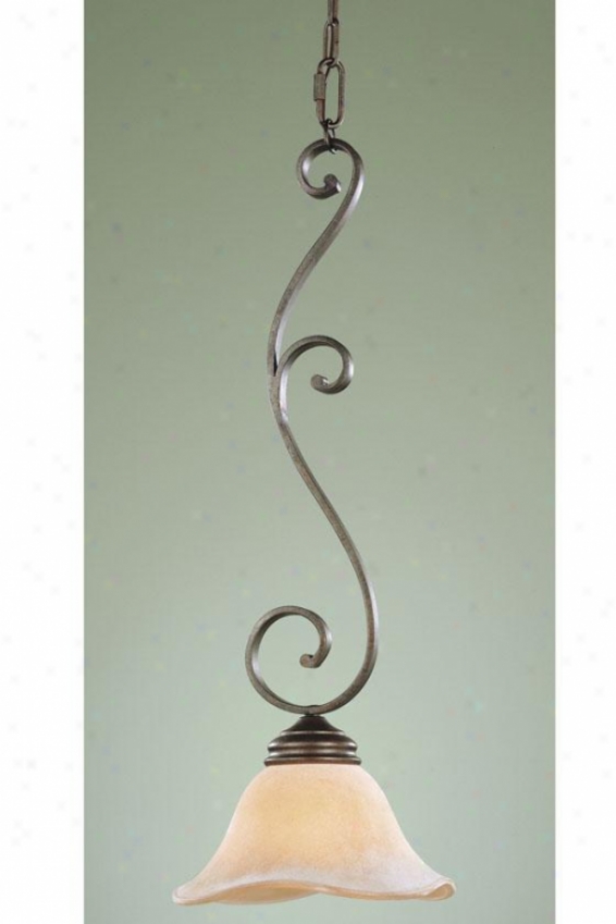 "tuscan Villa Mini Pendant  -26""h X 9.5""e, Bronze"