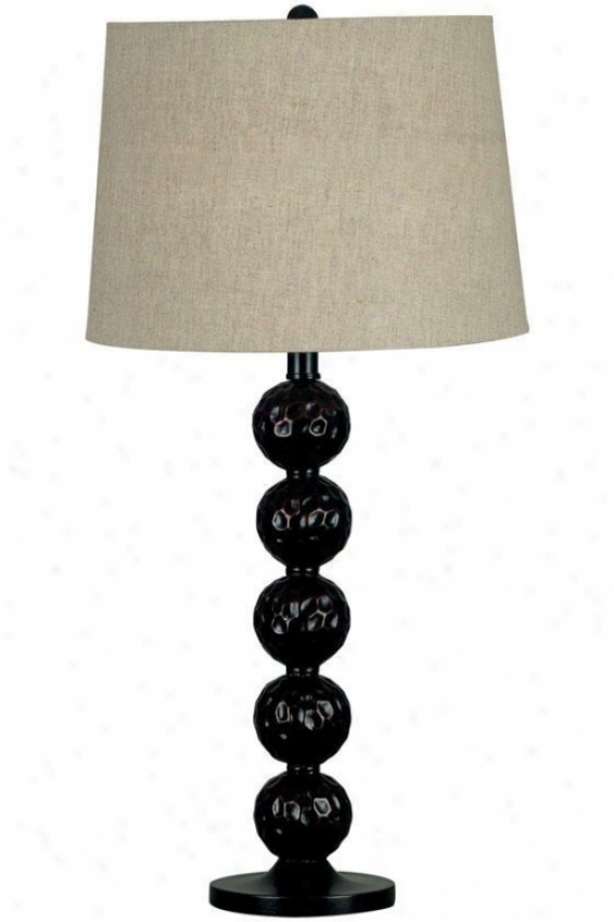 "Obscure Table Lamp - 29""h, Bronze"