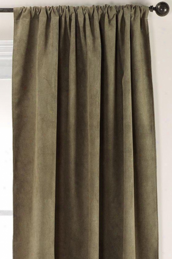 "twiklo Olive Lined Wand Pocket Drapery - Lnd Rd Pckt Drp, 96""hx54""w"