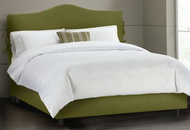 Upholstered Slipcover Bed - Full, Velvet Apple Gn