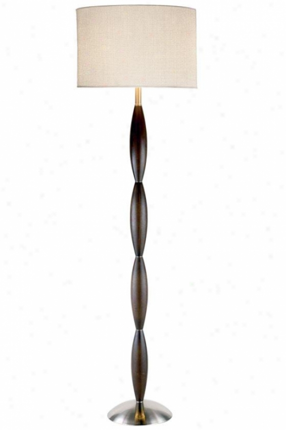 "urbane Floor Lamp - 68""h, Brown Wood"
