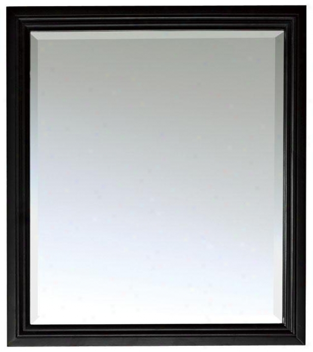 "venetia Mirror-  32""hx28""w, Black"