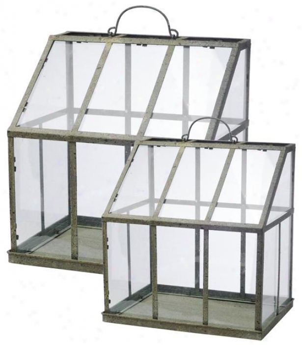 Vera Greenhouse - Set Of-2 - Set Of 2, Clear