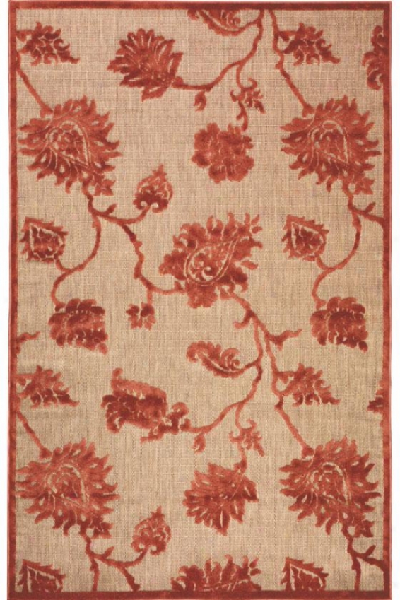 "veranda Trellis Area Rug - 5'x7'6"",, Pumpkin"