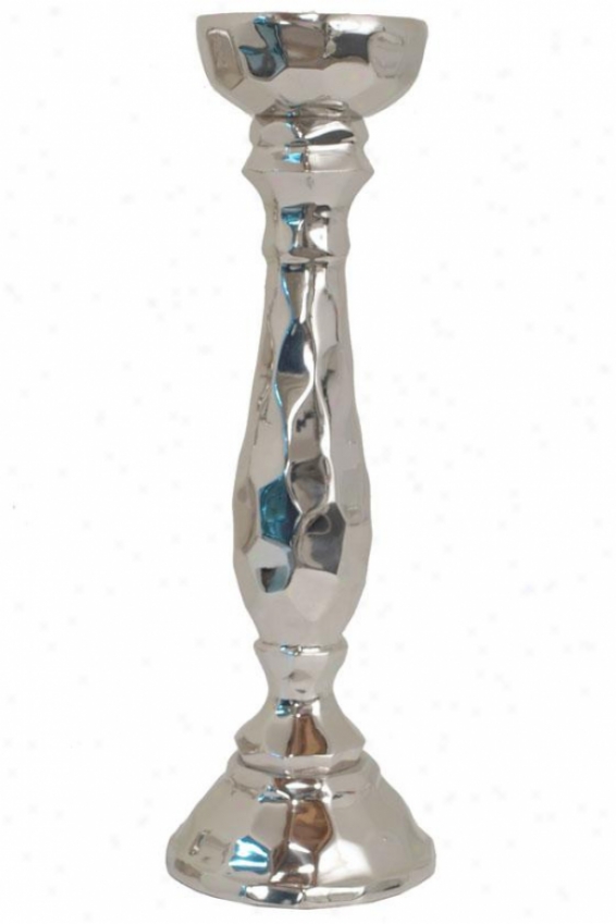 "vivian Candleholder - 18.25""h, Silver"