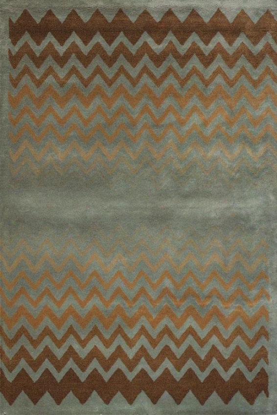 "wavelength Rug - 3'6""d5'6"", Blue"