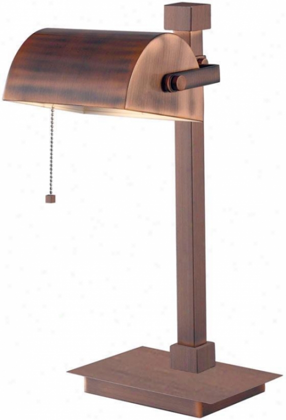 "welker Desk Lamp - 16""h, Vintage Copper"