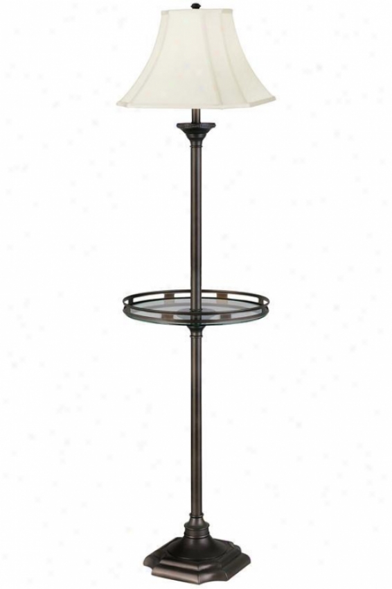 "wentworth Floor Lamp With Gallery Try - 61""h, Brown"