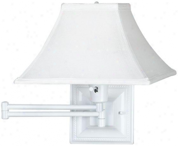 White Kingston Swing-arm Lamp - Pure, White