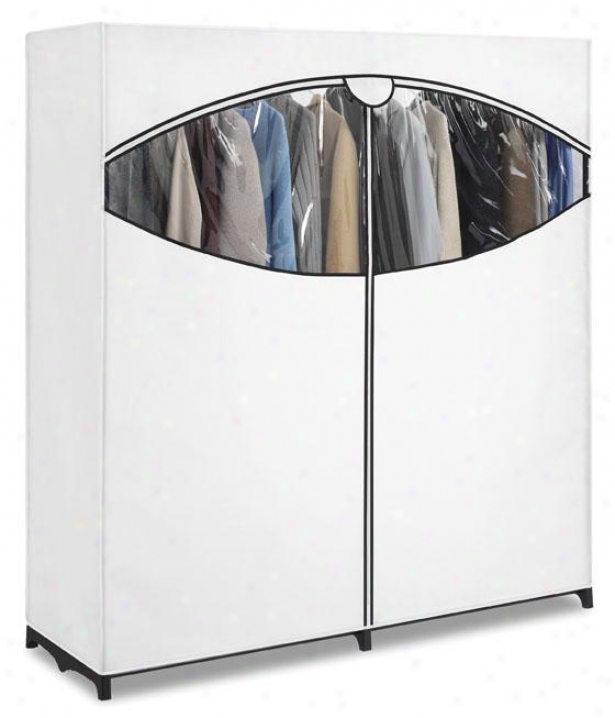 "Spacious Clothes Closet - 64""hx60""wx20""d, White"