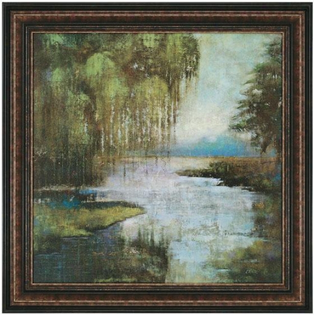 "willow Tree Wall Cunning - 47""hx47""w, Blue"