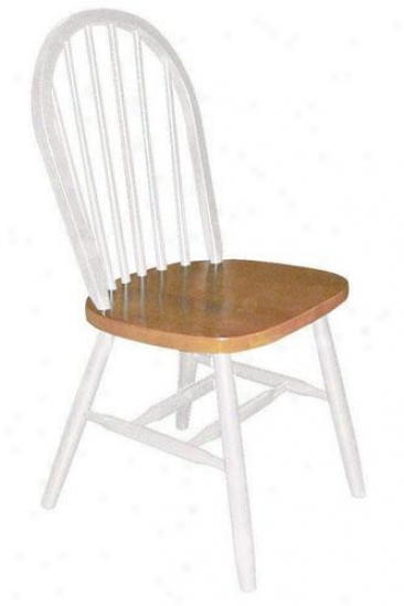 "windsor Spindle-back Side Chair - 37.25""hx17.5""w, White"