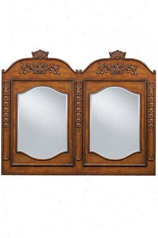 "winslow Double Mirror - 58""w, Oak""