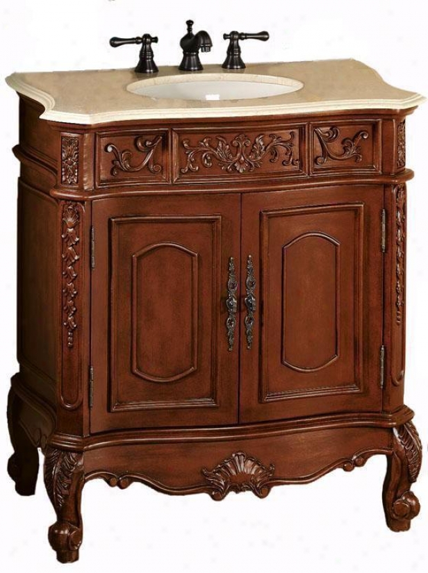 "winslow Standard Bathroom Bathroom Vanity - 37""hx33""w, Red"