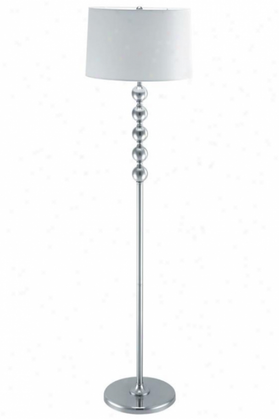 "wit Floor Lamp - 61""hx16""d, Silver"