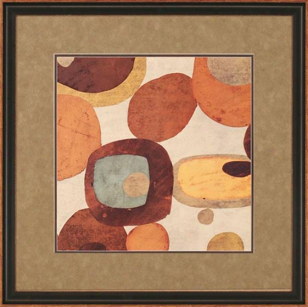 "In the compass of Ii Wall Art - 31"" Square, Earthtone"