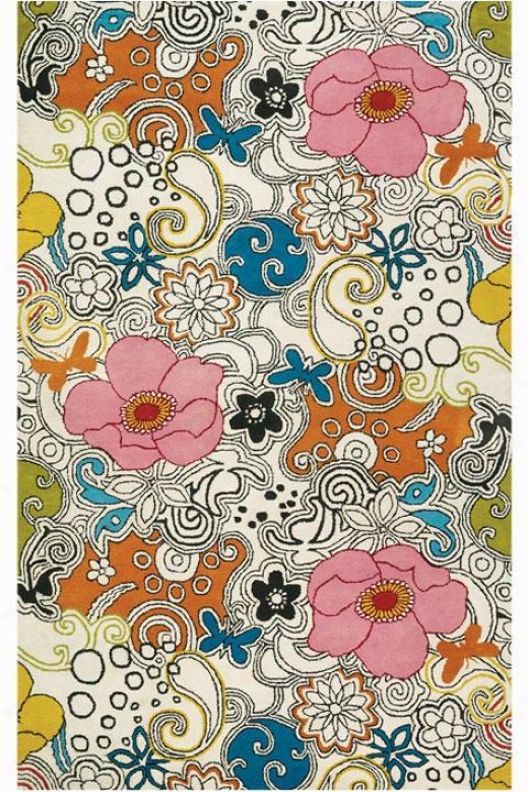 "woodstock Area Rug - 3'3""x5'3"", Ivory"