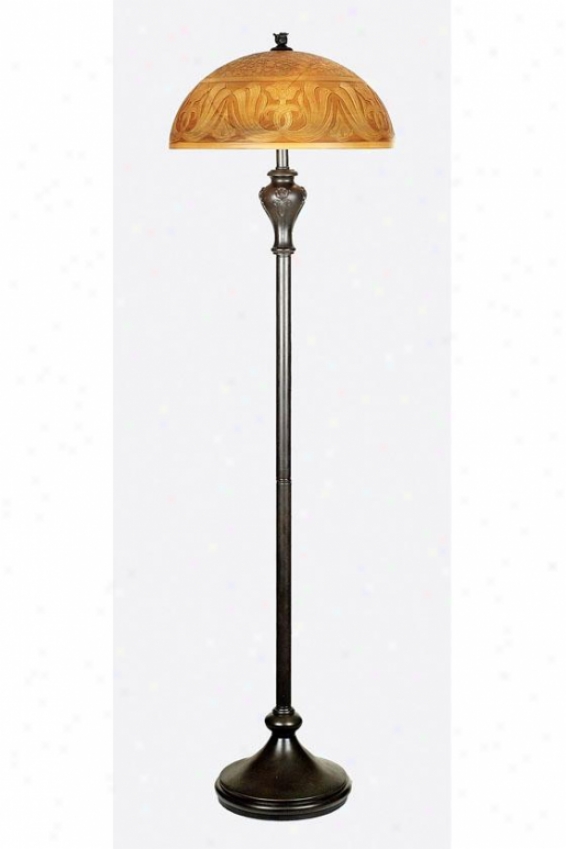 "worthington Floor Lamp - 60""h, Teco Rossa"