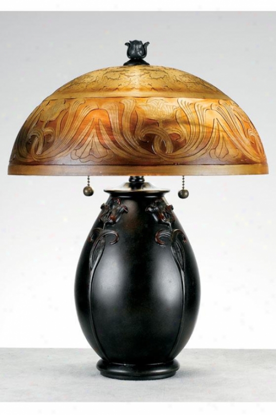 "worthington Table Lamp - 18""h, Teco Rossa"