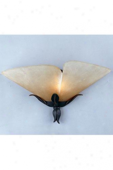 "yuma Wide Wall Sconce - 8.5""hx17""w, Gold Bronze"