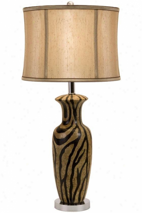 "zanad Ceramic Lamp - 30""hx13""d, Brown"