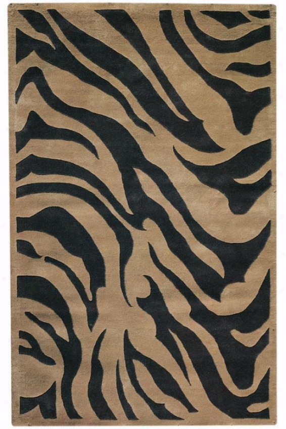 "zebra Area Rug - 9'6""x13'6"", Coffee"