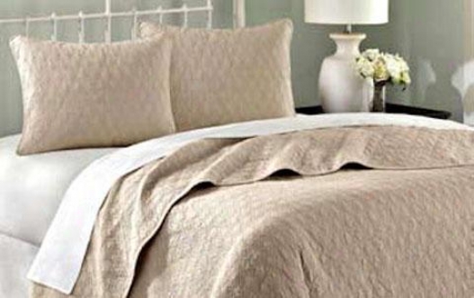 Zen Ii Coverlet Decline - King 3pc Set, Tan