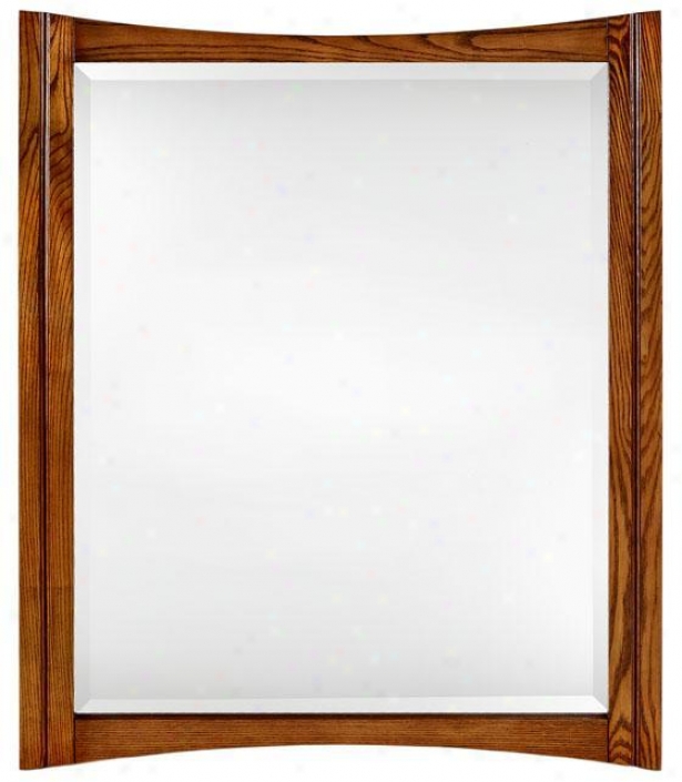 "zen Mirror - 34""hx28""w, Tan"