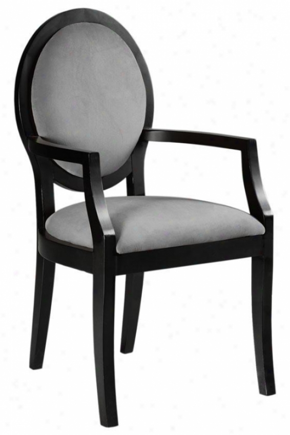 "zoe Arm Chair - 39.5""hx21.5""w, Solid Vlvt Grey"