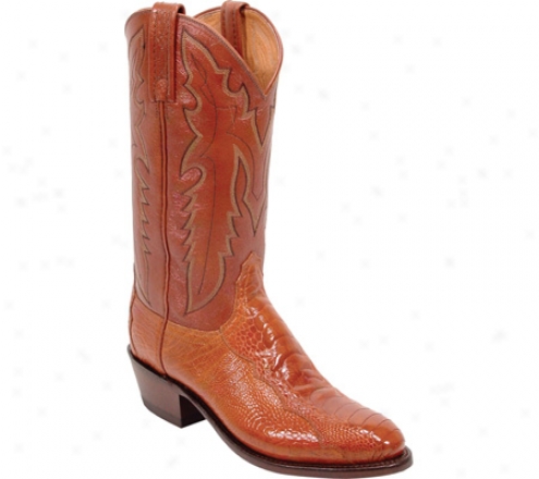 1883 By Lucchese N1023-j4 (m3n's) - Antique Cognac Ostrich Leg/antique Brwndy Goat