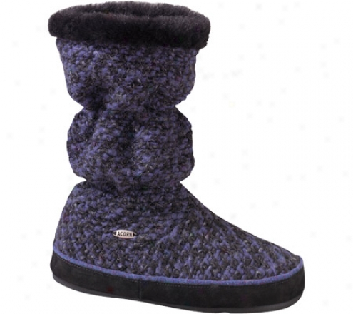 Acorn Giona Hi Boot (women's) - Cobalt Tweed Wool