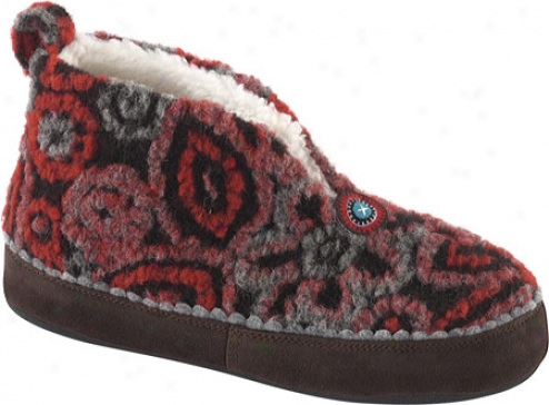 Acorn Lins Bootie (women's) - Brown/red