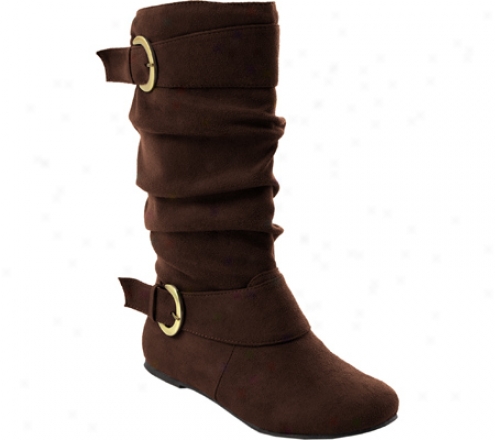 Adi Designs Buckle Accent Slouchy Boot (women's) - Brown