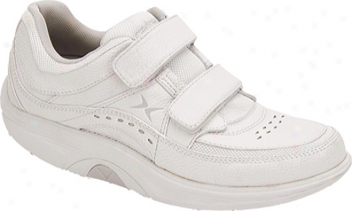 Aetrex Bodyworks Clsssic Double Strap (women's) - White Leather