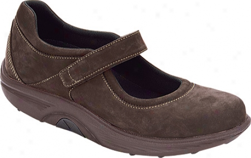 Aetrex Bodyworks Classic Mary Janes (women's) - Dark Brown Nubuck