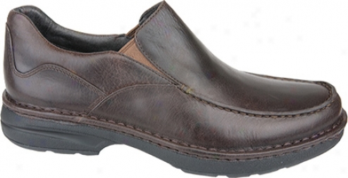 Aetrex Moc Slip-on (men's) - Harvest Brown Pull-up Leather