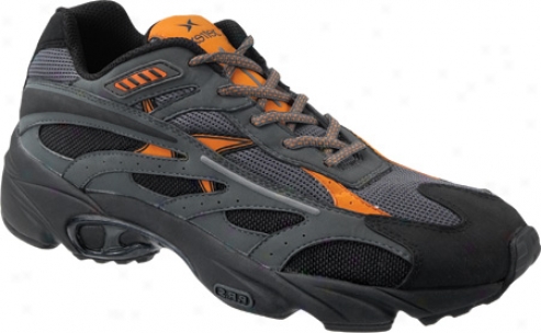 Aetrex Sedona Trail Runner (men's) - Black/orange