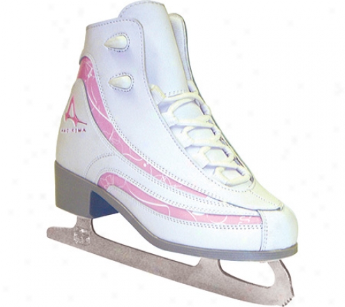 American 516 Softboot Figure Skate (girls') - White/pink