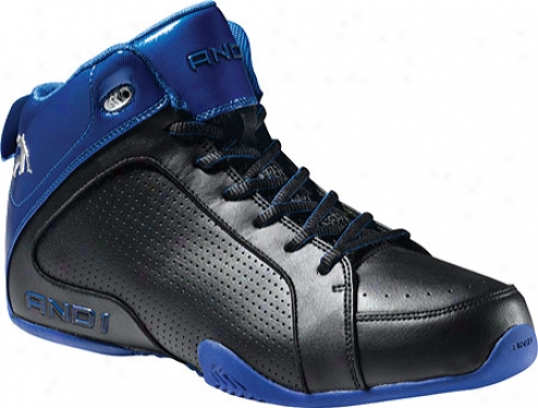 And1 Assault Mid (boys') - Black/royal/black