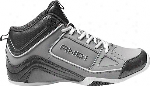 And1 Stagger Mid (men's) - Cement/dark Gray/white