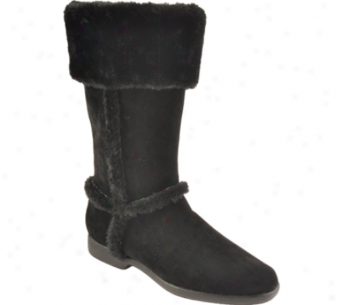 Annie Broundy (women's) - Black Velvet Suede